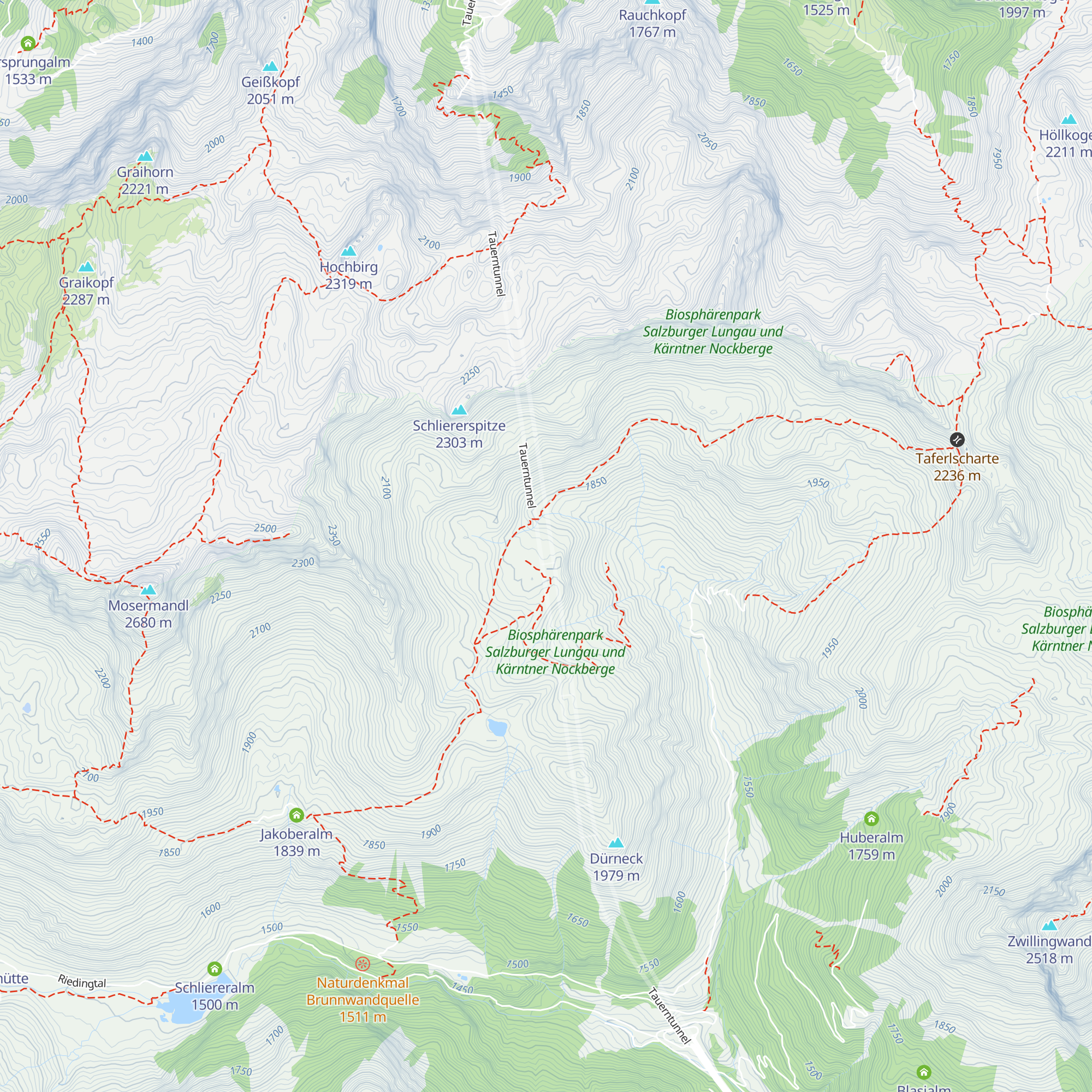 Lüftungsschacht Tauerntunnel map