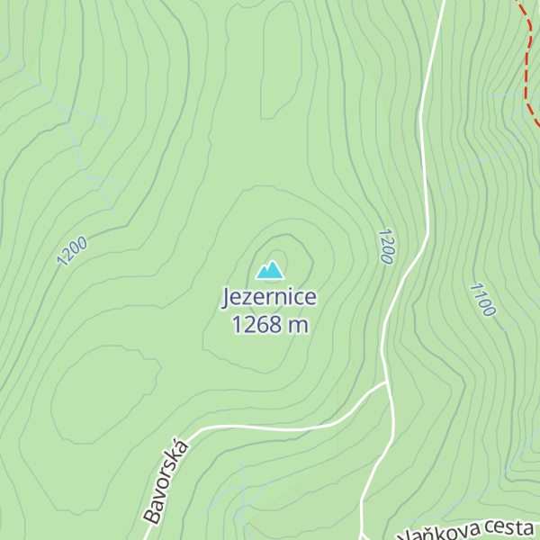 Map of Jezernice