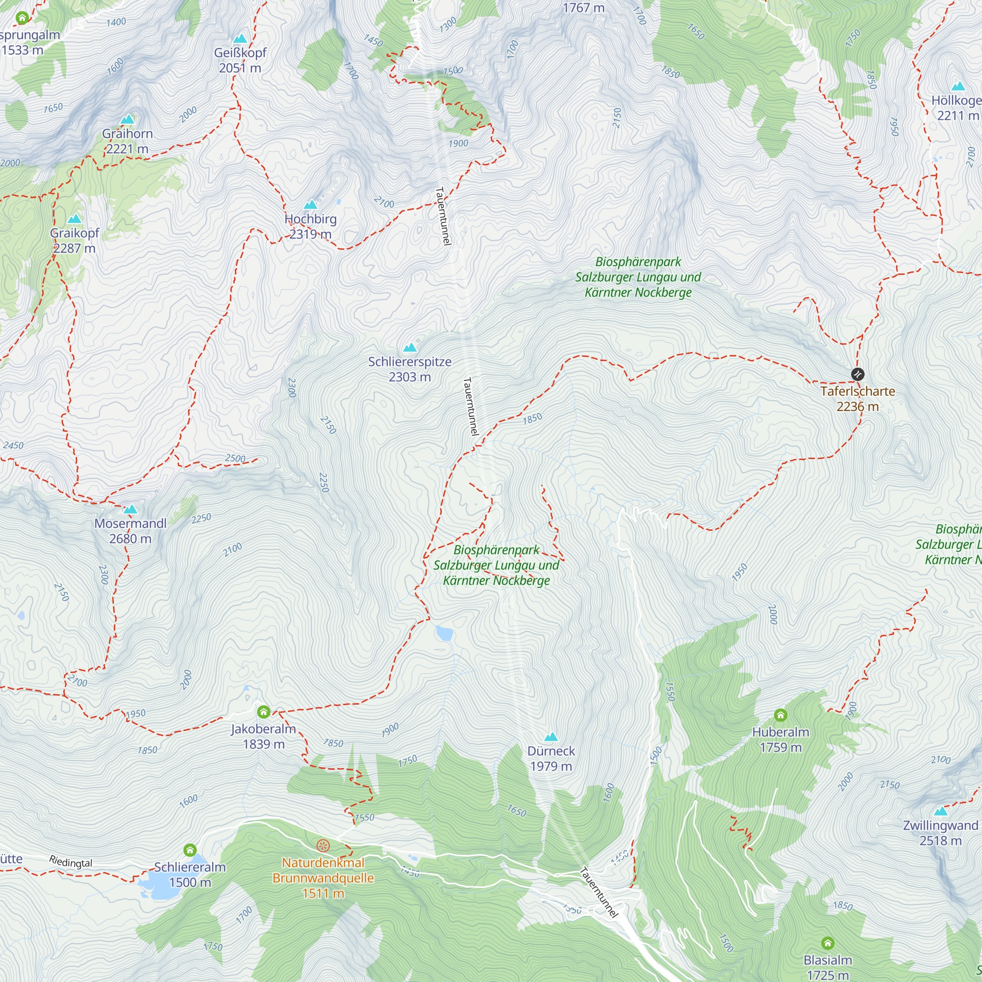 Lüftungsschacht Tauerntunnel map