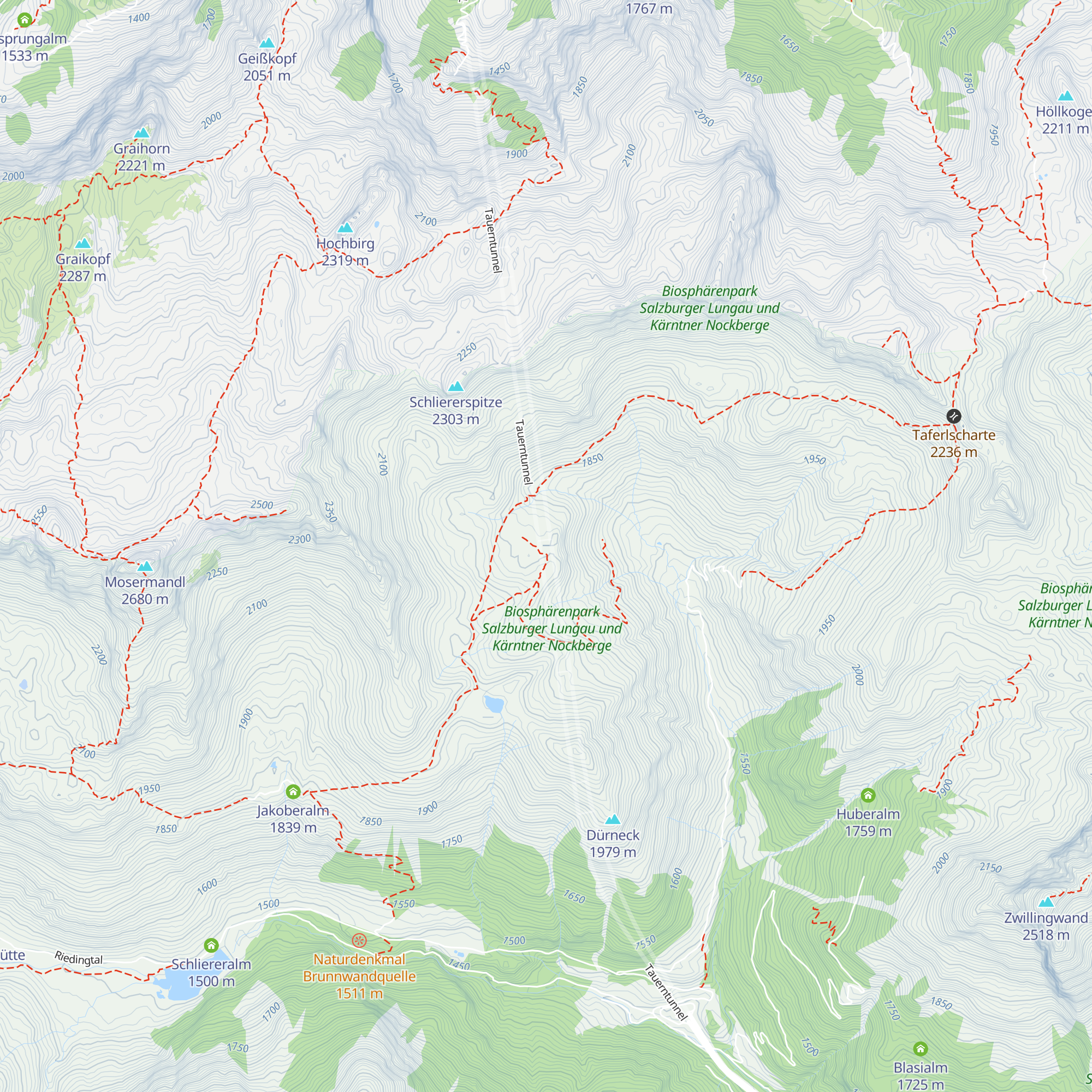 Lüftungsschacht Tauerntunnel map