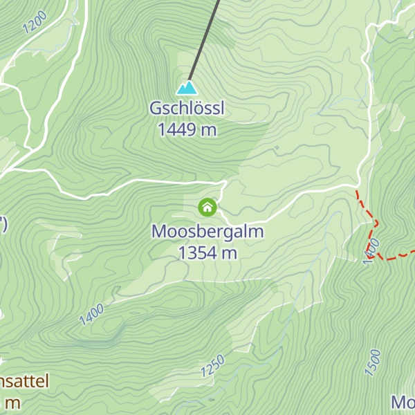 Map of Moosbergalm