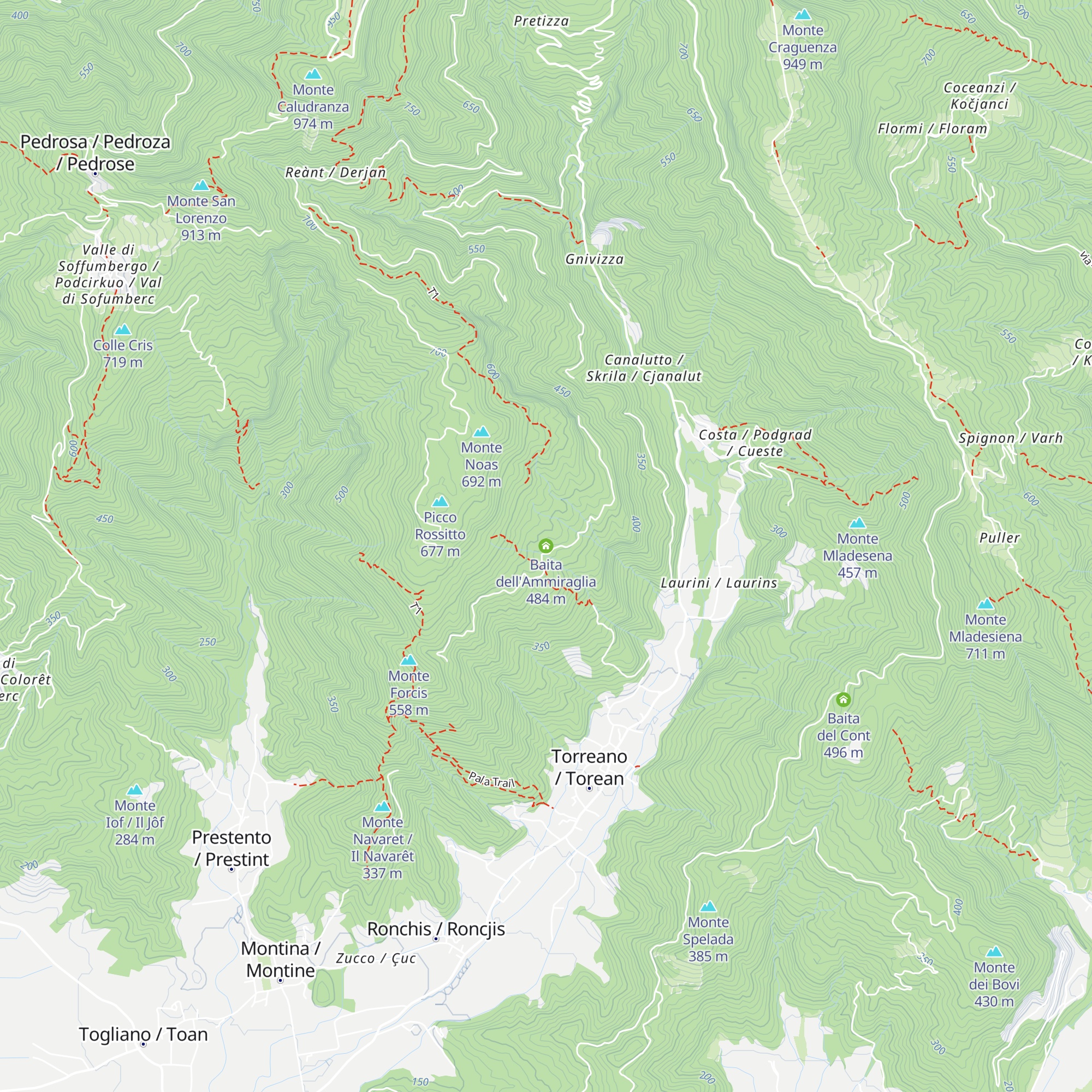Baita dell'Ammiraglia map