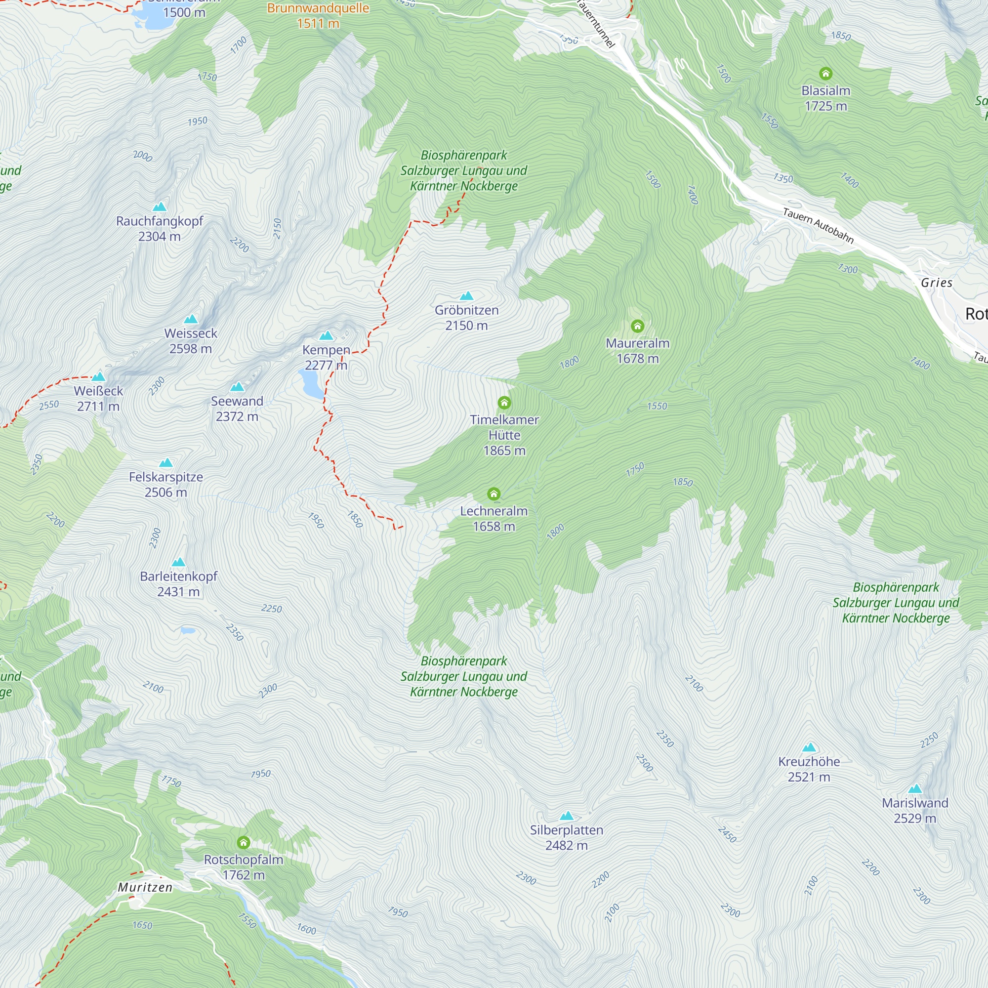 Lechneralm map