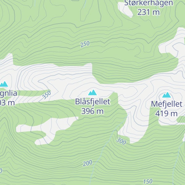 Map of Blåsfjellet