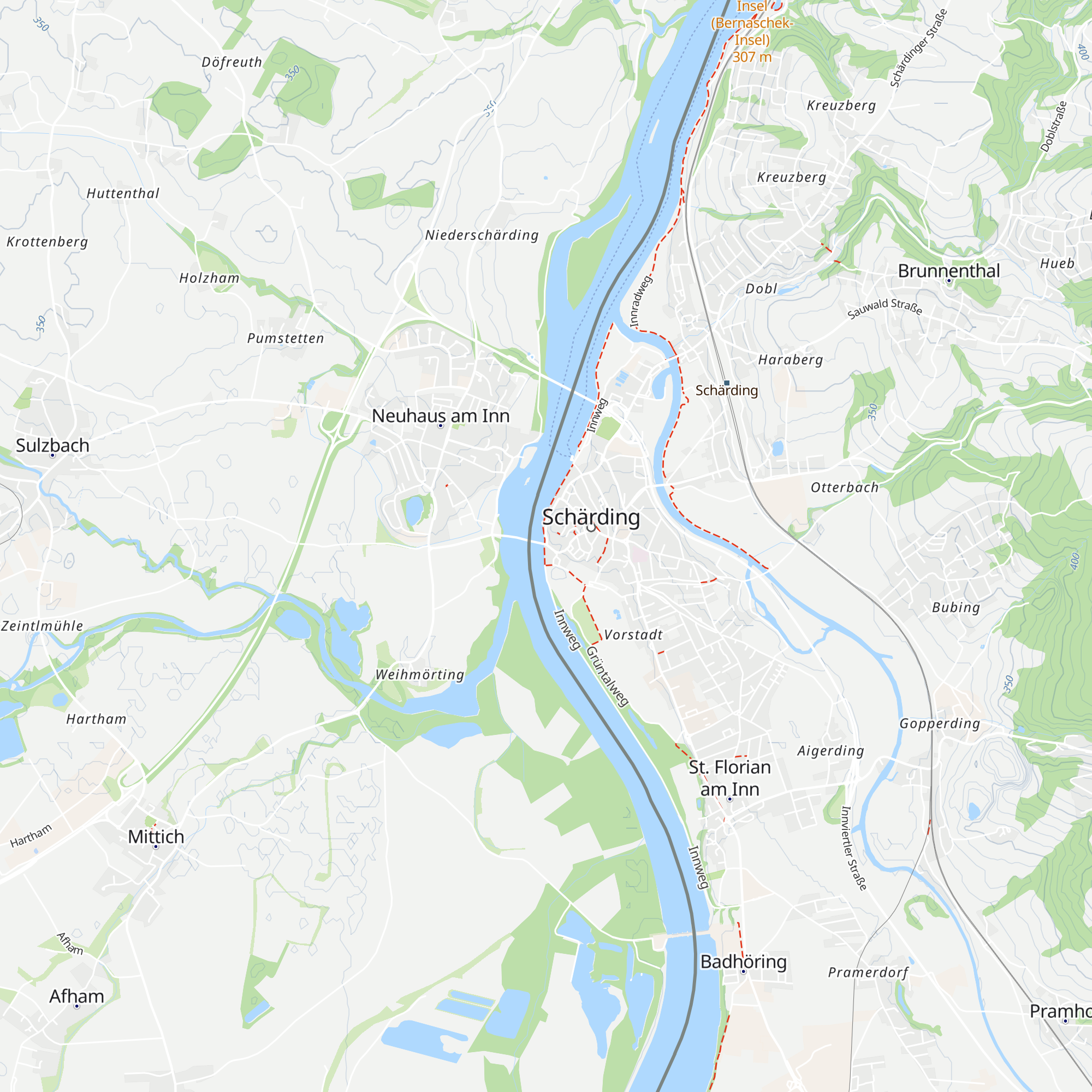 Rad- und Gästeservicecenter Alte Innbrücke map