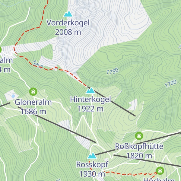Map of Hinterkogel