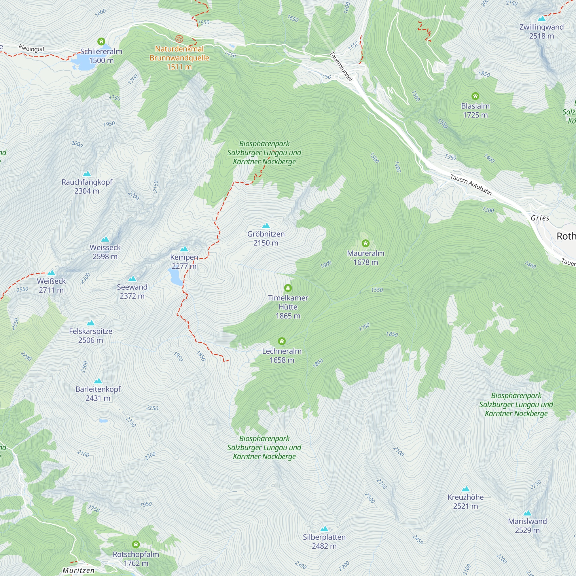 Timelkamer Hütte map