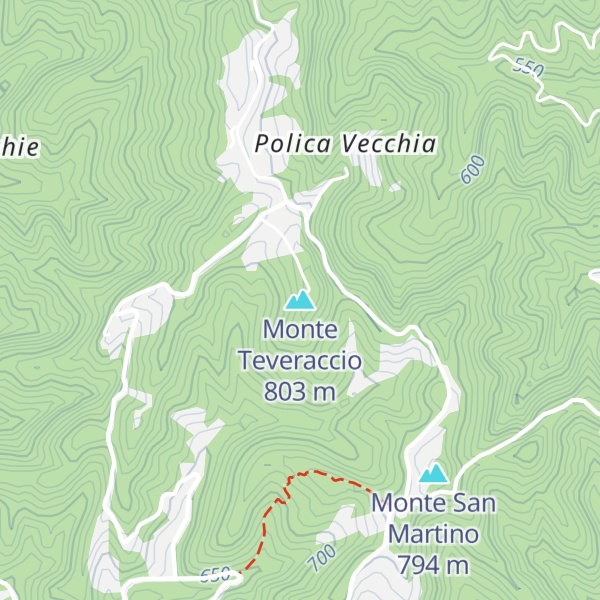 Map of Monte Teveraccio