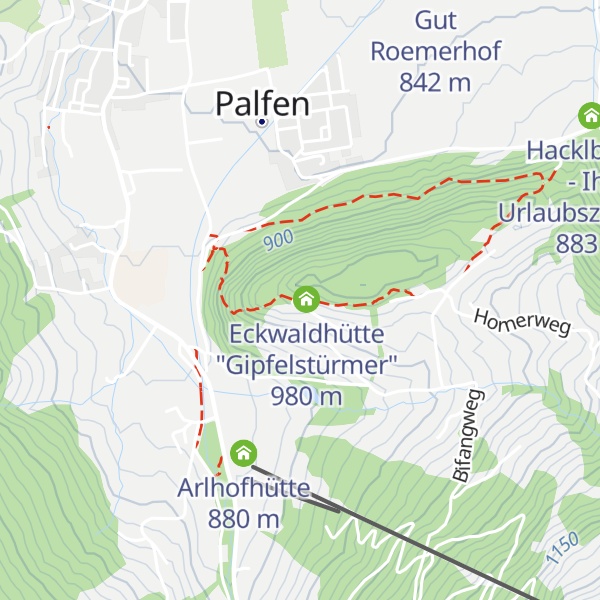 Map of Eckwaldhütte "Alpenglück"
