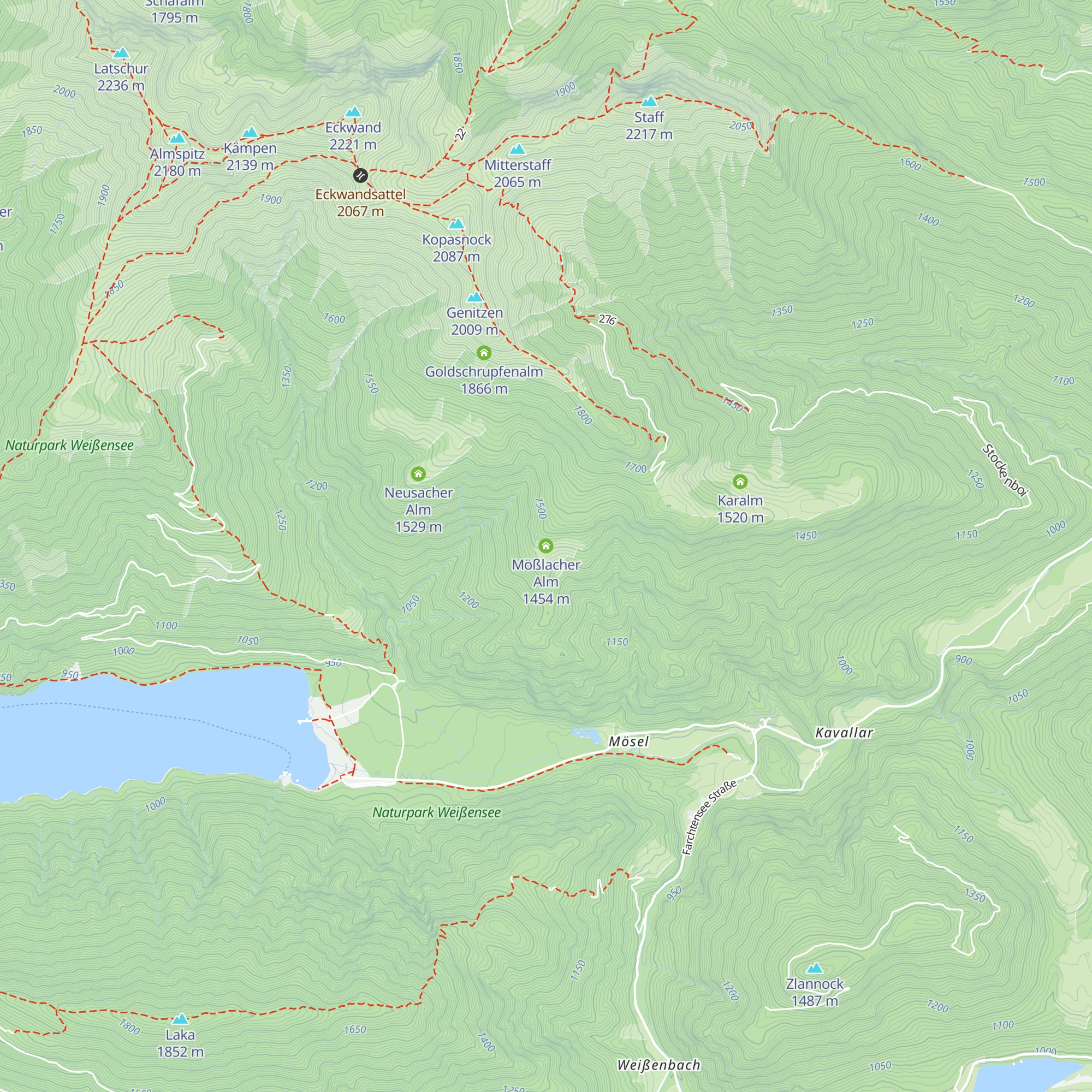 Mößlacher Alm map