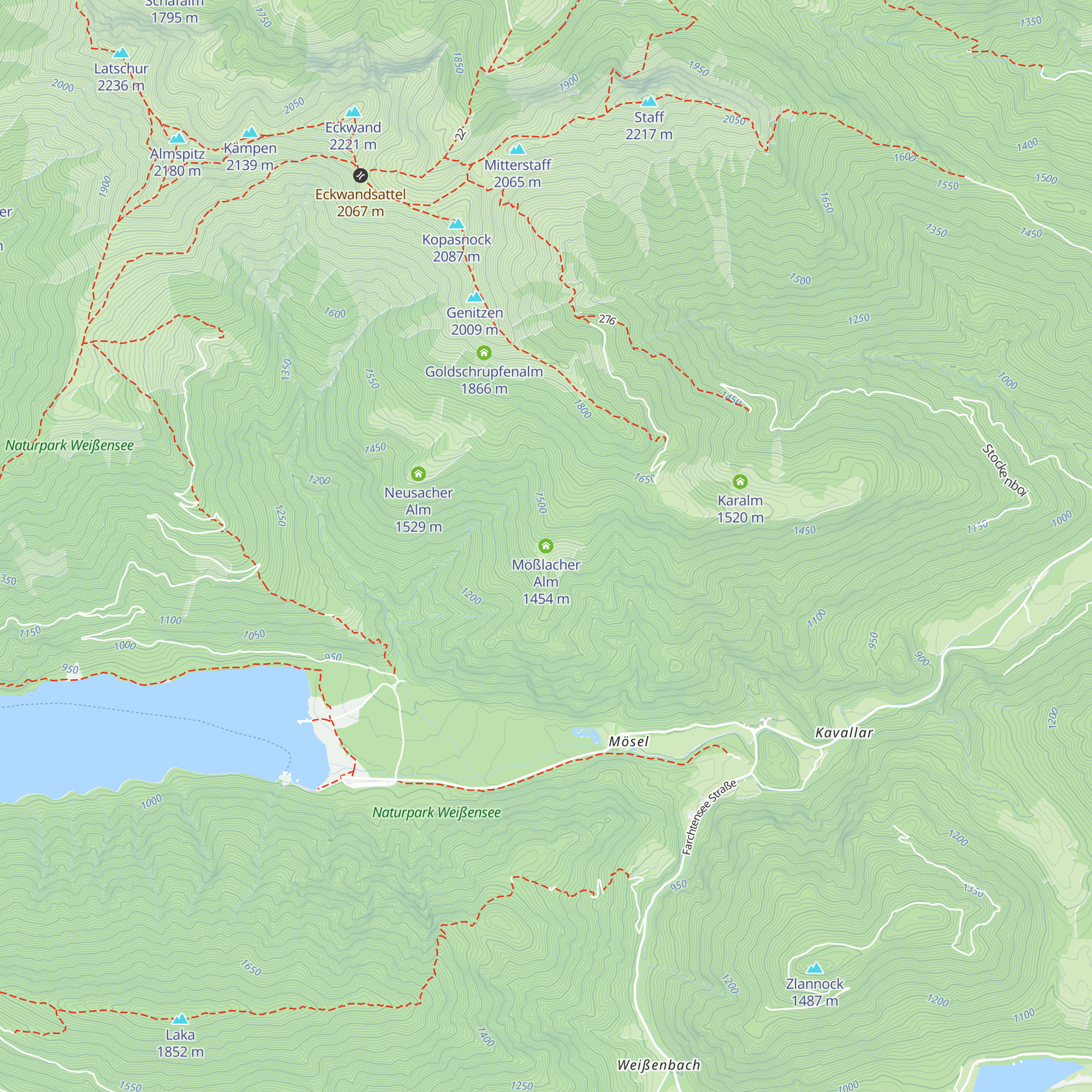 Mößlacher Alm map