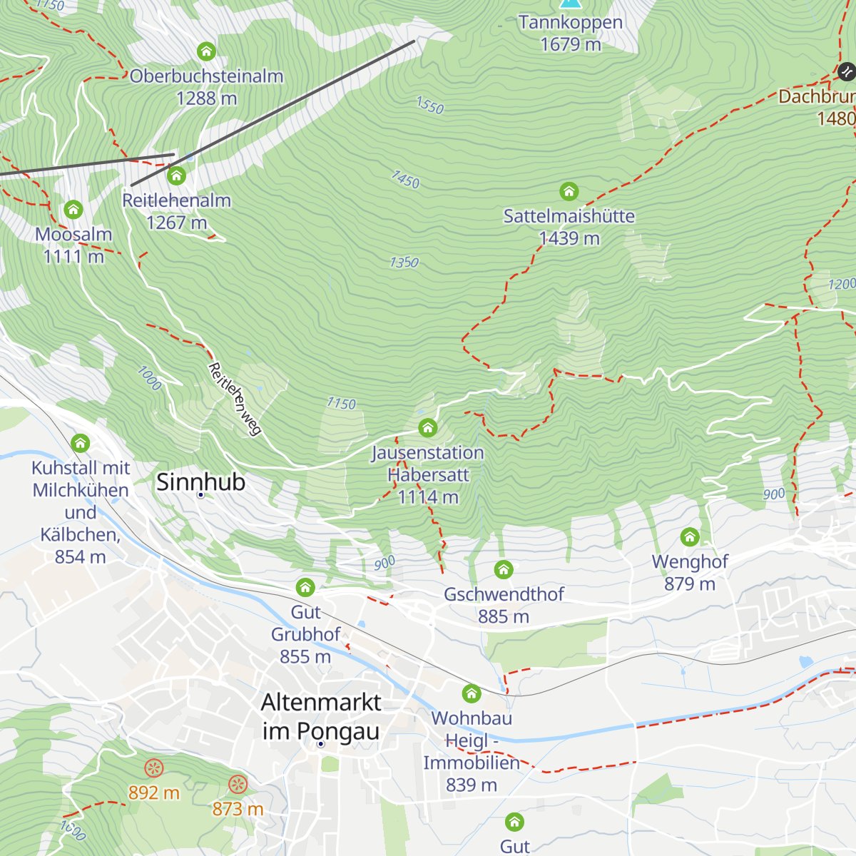 Jausenstation Habersatt map