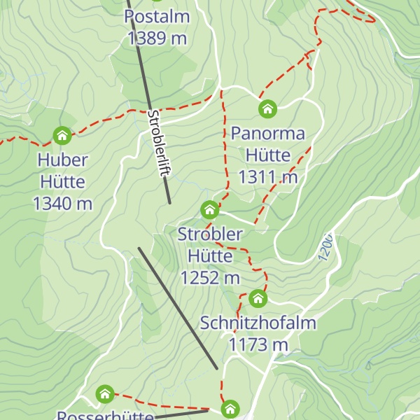 Map of Strobler Hütte