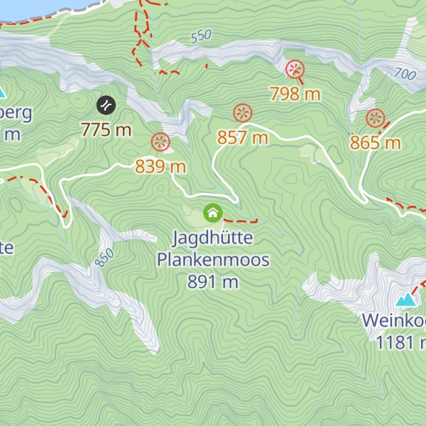 Map of Jagdhütte Plankenmoos