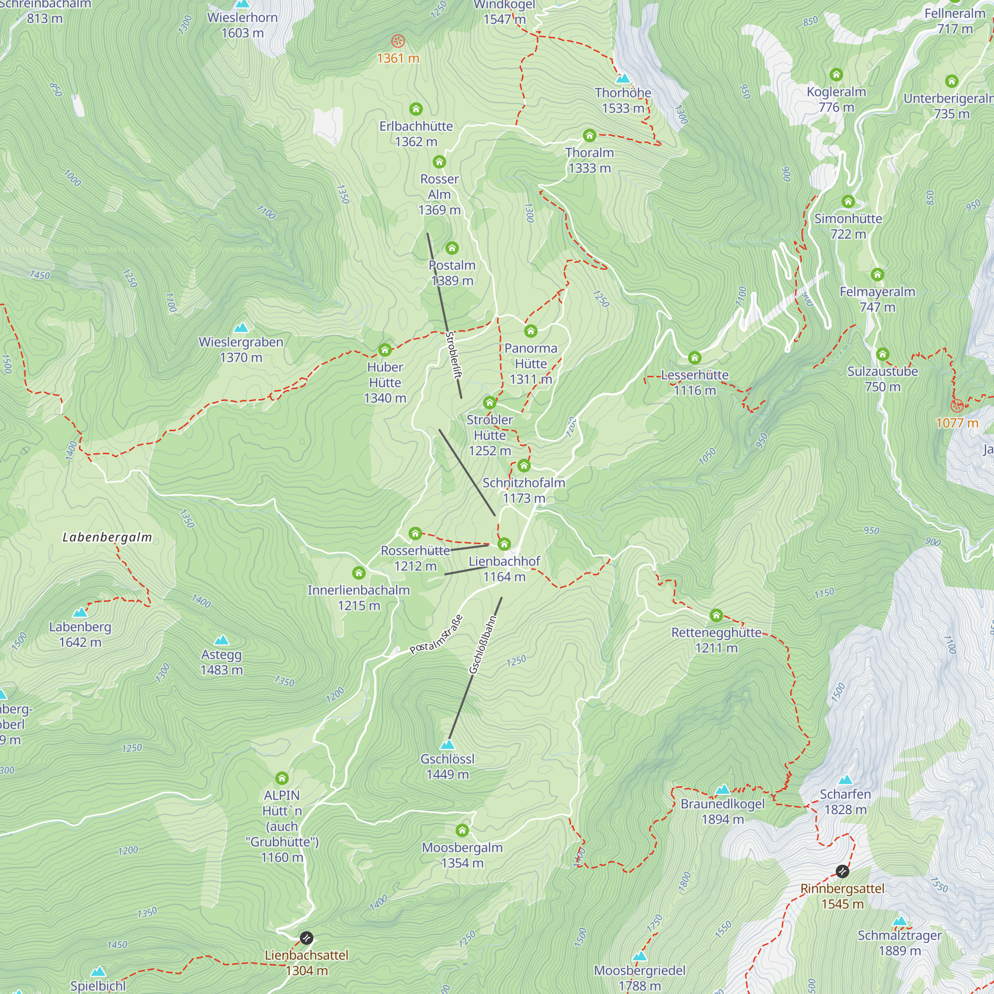 Alpenrose map