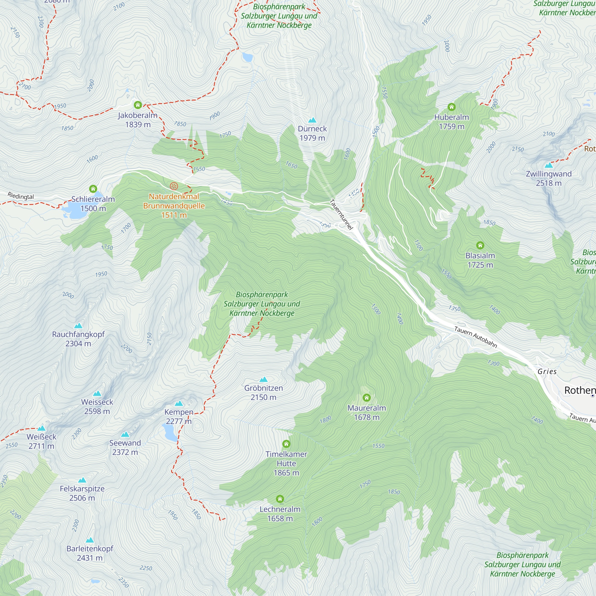 Gspandalm map