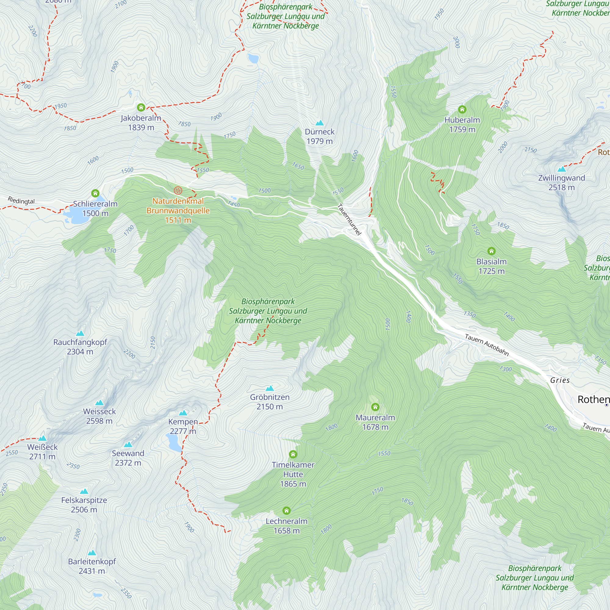 Gspandalm map