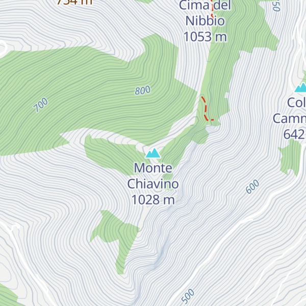 Map of Monte Chiavino