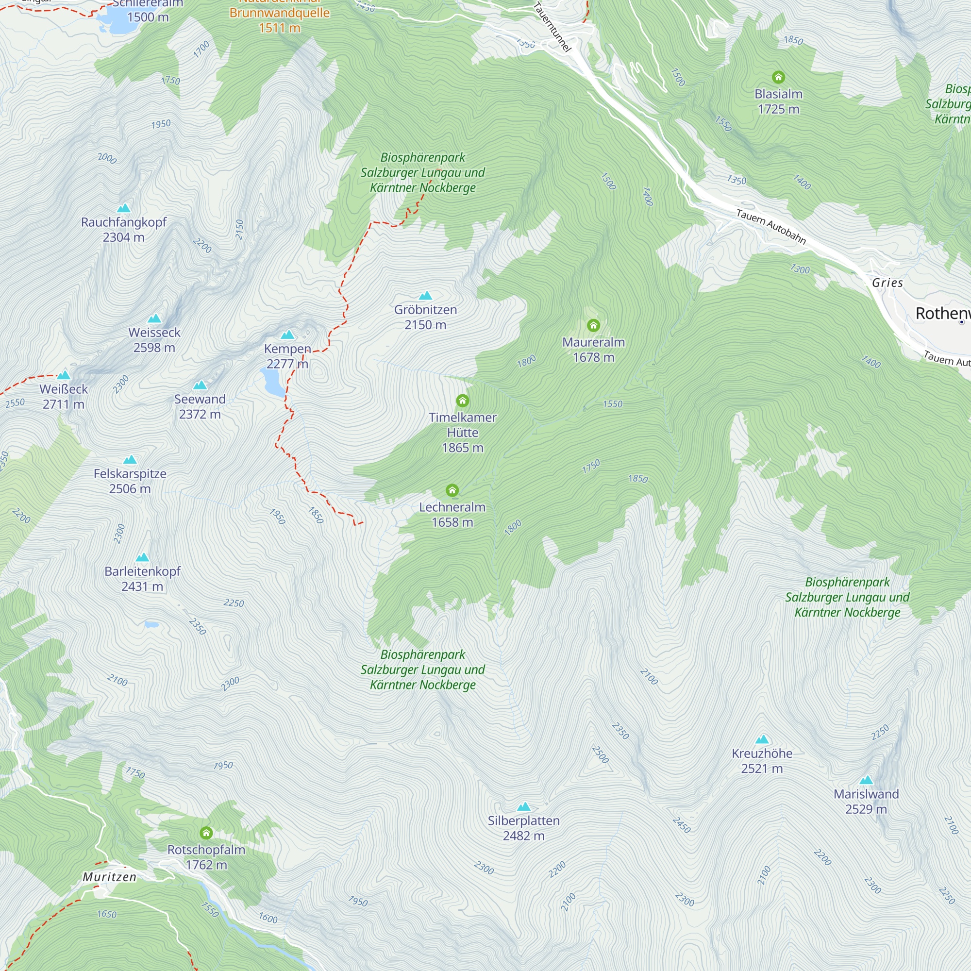 Bartlhütte map