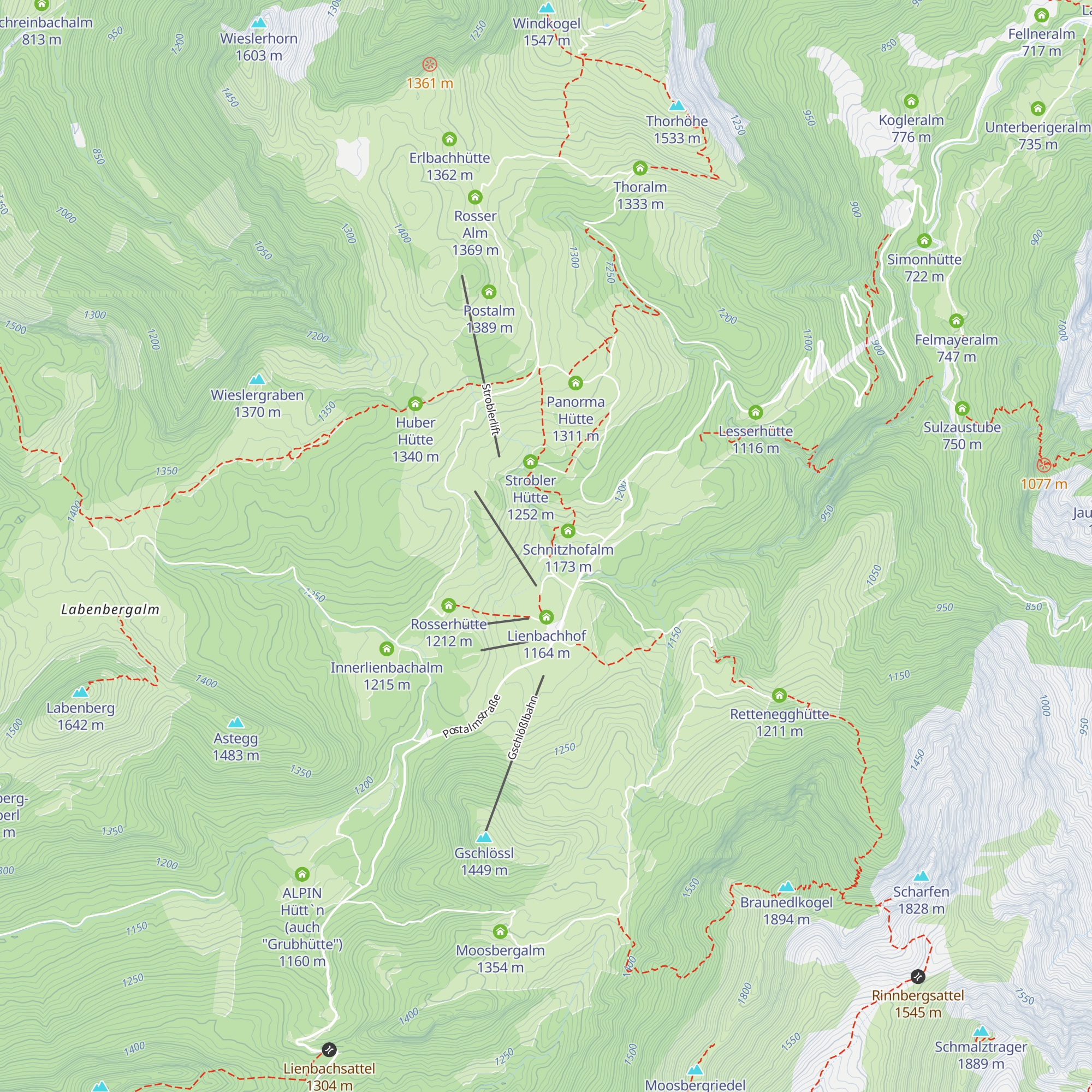 Welser Hütte map