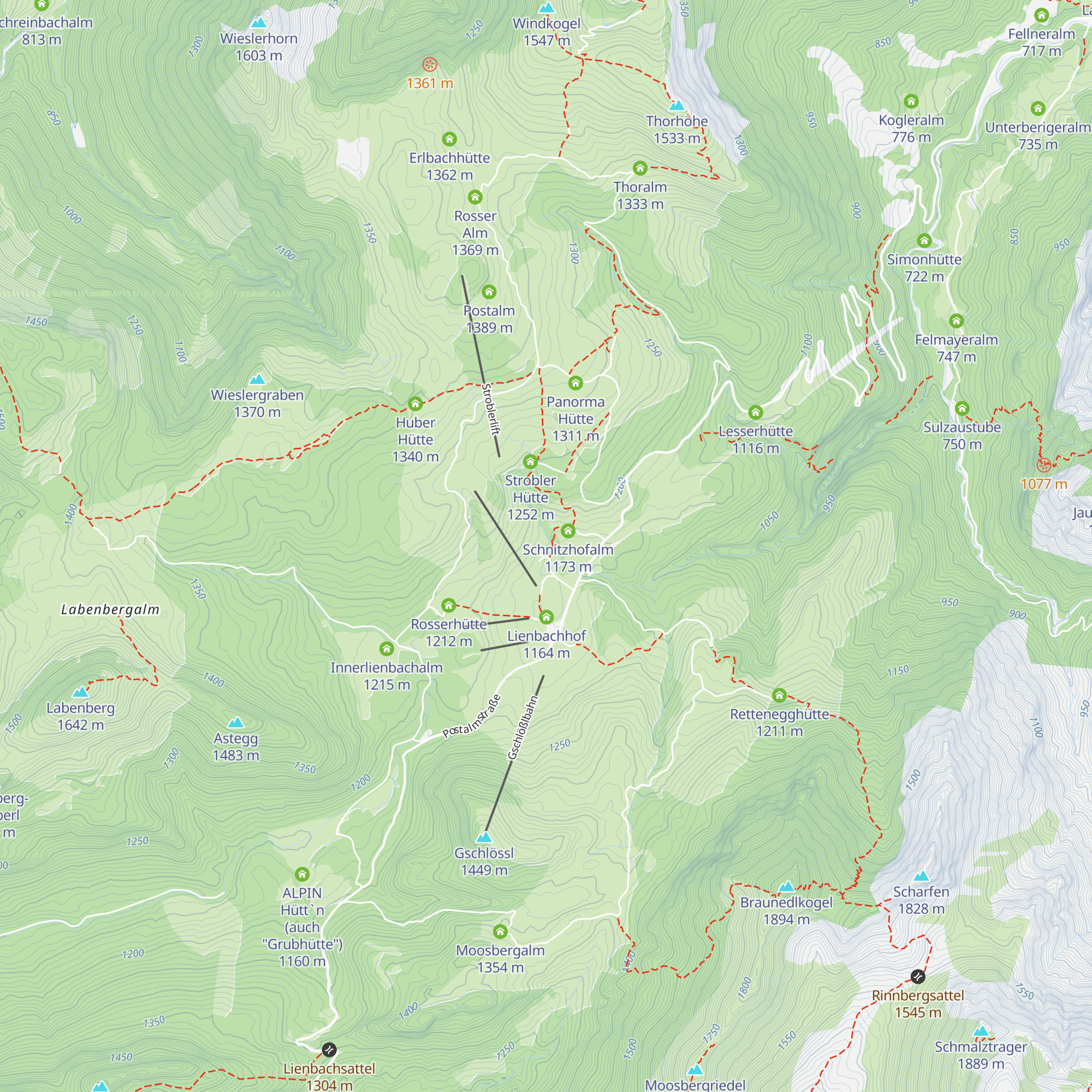 Welser Hütte map