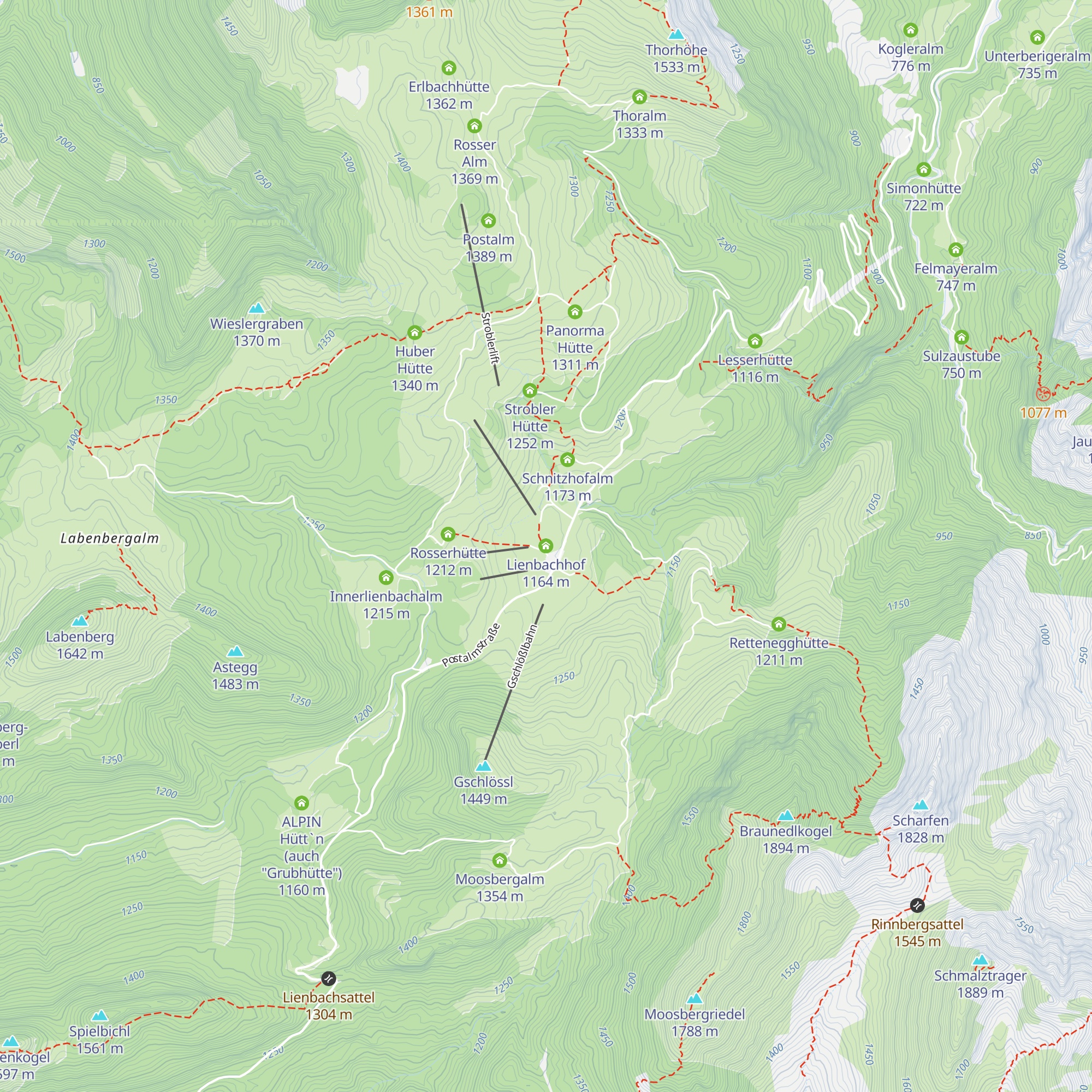 Lienbachhof map