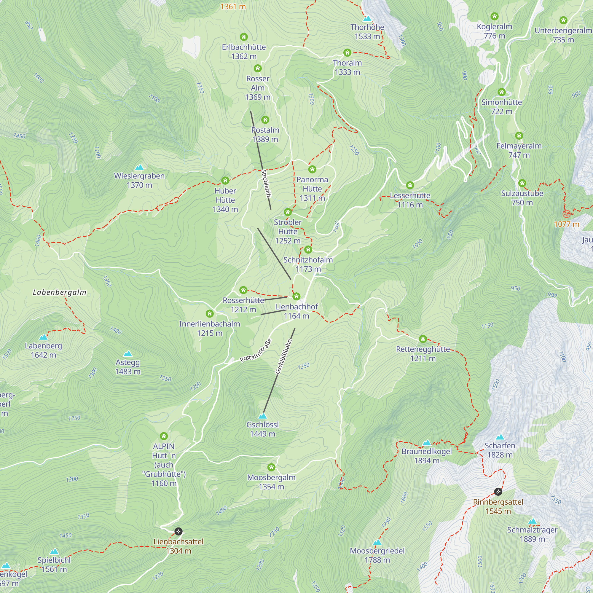 Lienbachhof map