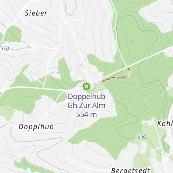 Map of Doppelhub Gh Zur Alm