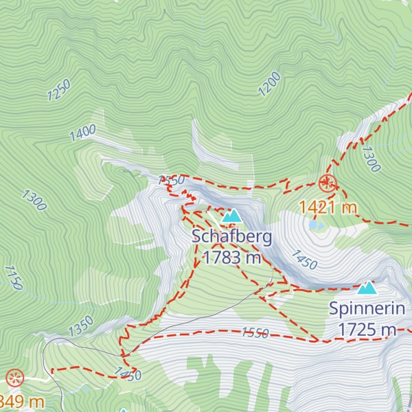 Map of Himmelspfortenhütte