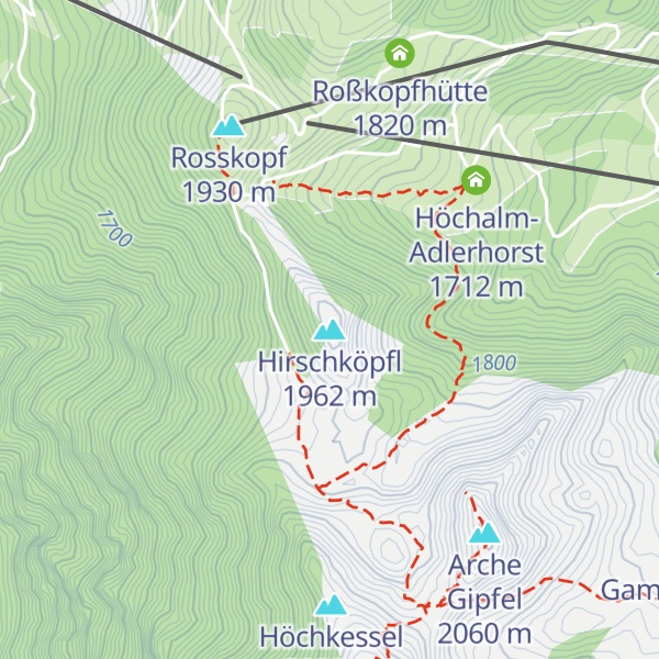 Map of Hirschköpfl