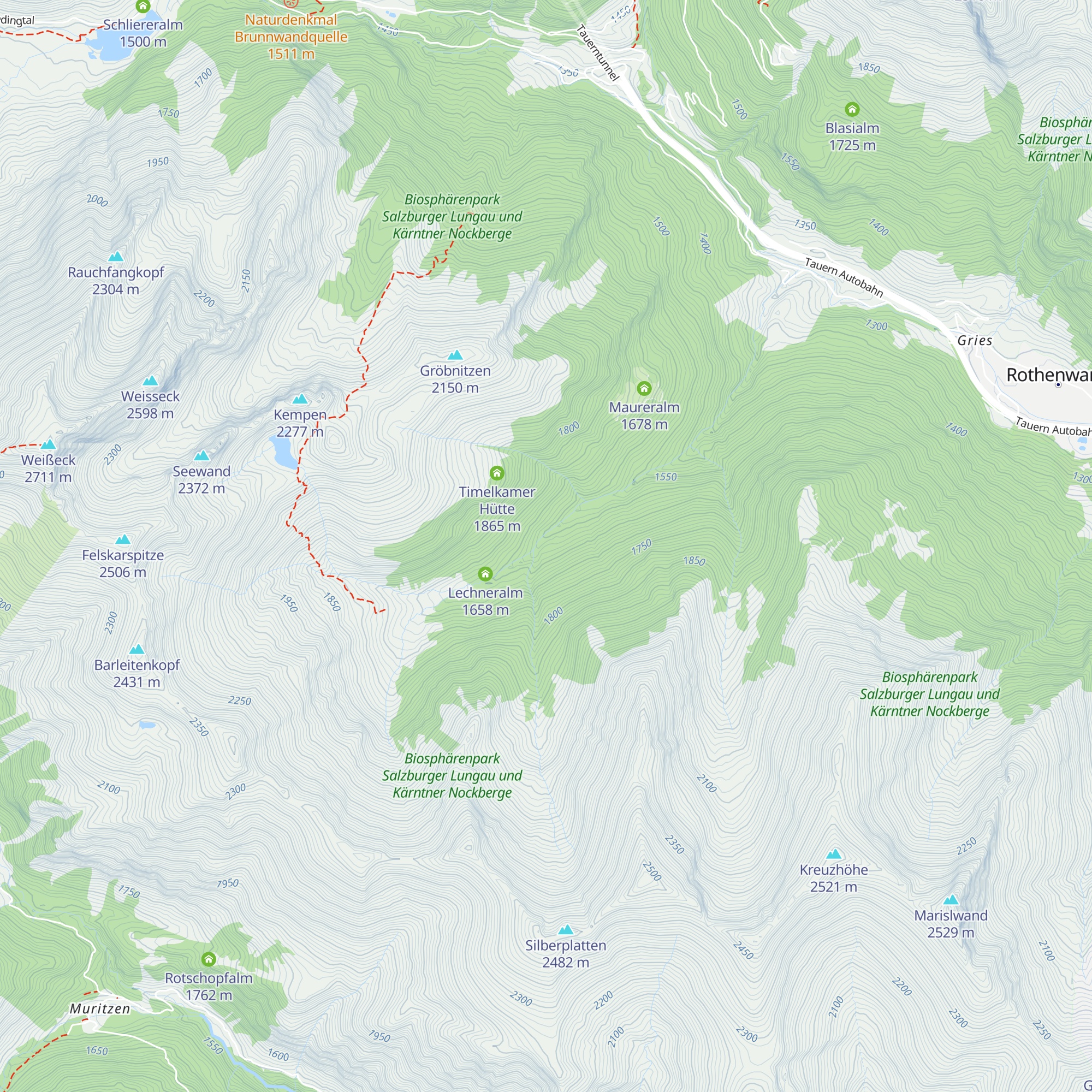 Pfeifenbergalm map