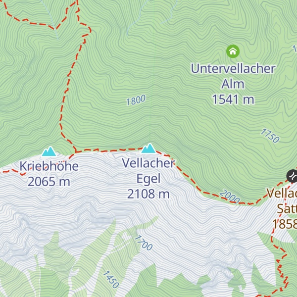 Map of Vellacher Egel