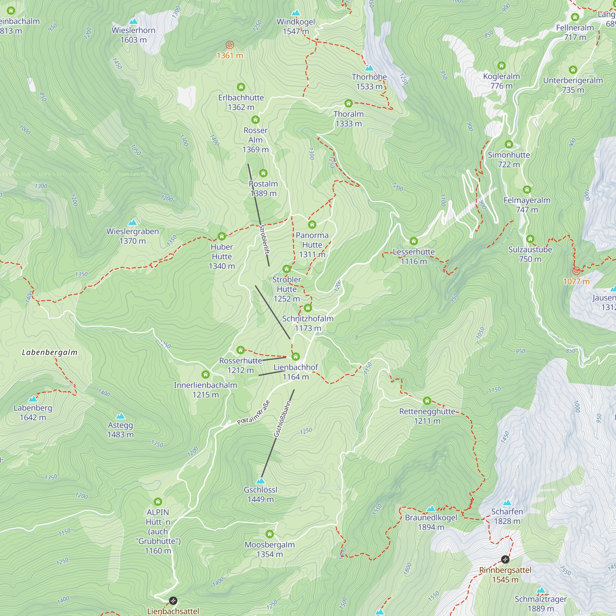 Schnitzhofalm map