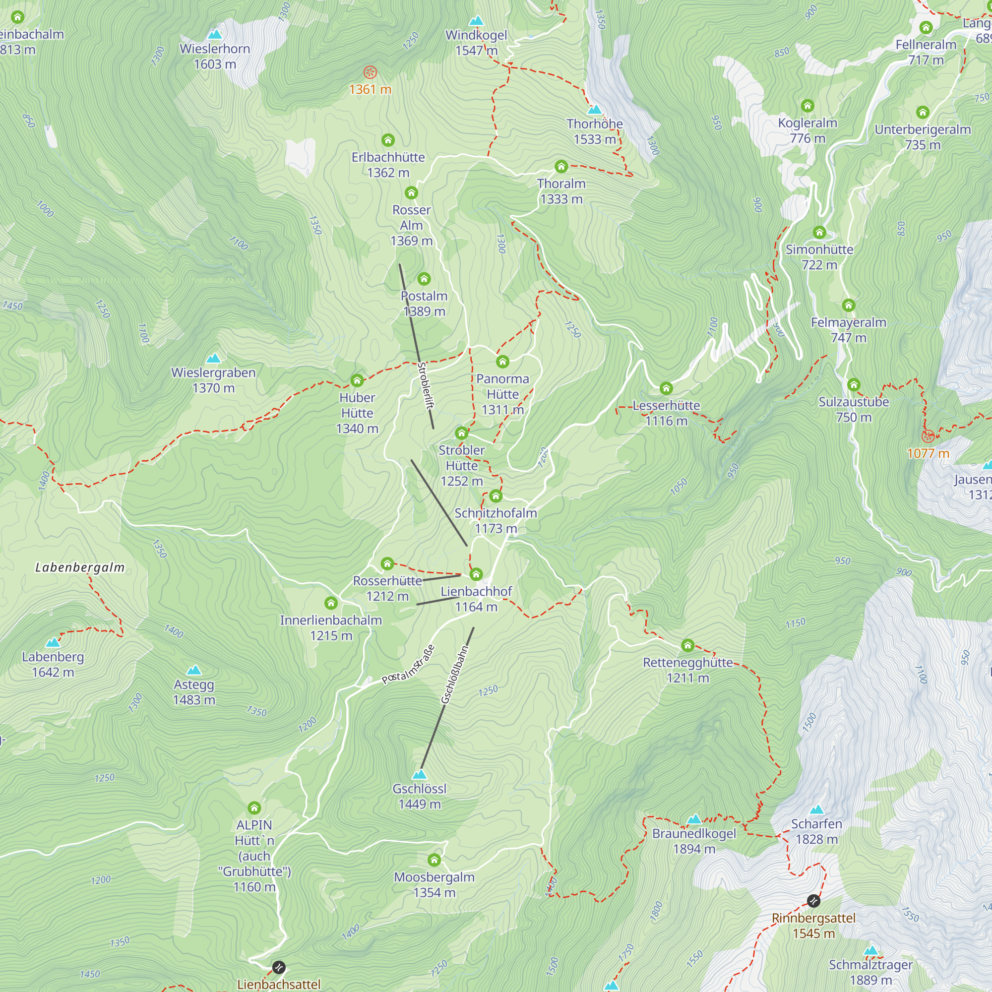 Schnitzhofalm map