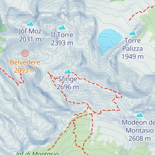 Map of Torre Disteis