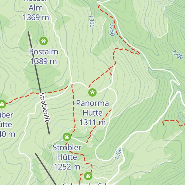 Map of Panorma Hütte