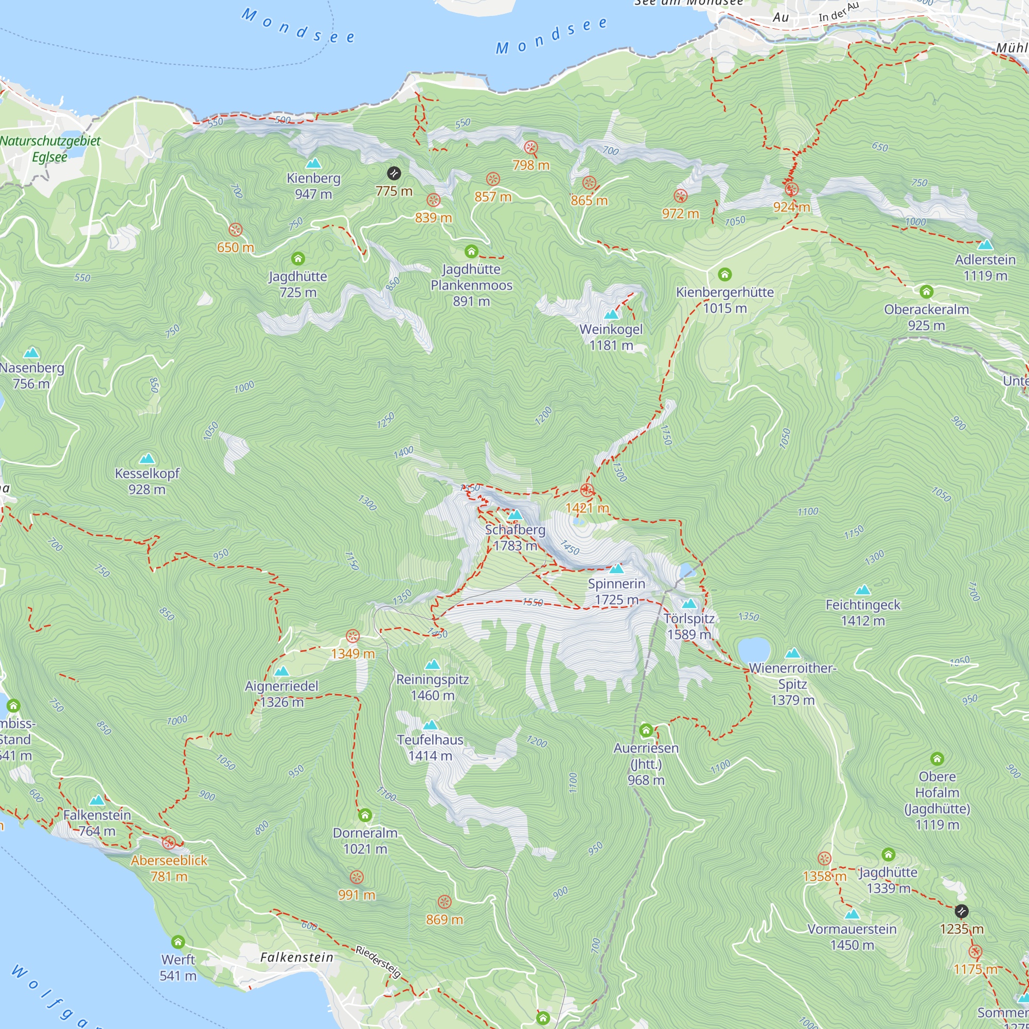 Hotel Schafbergspitze map