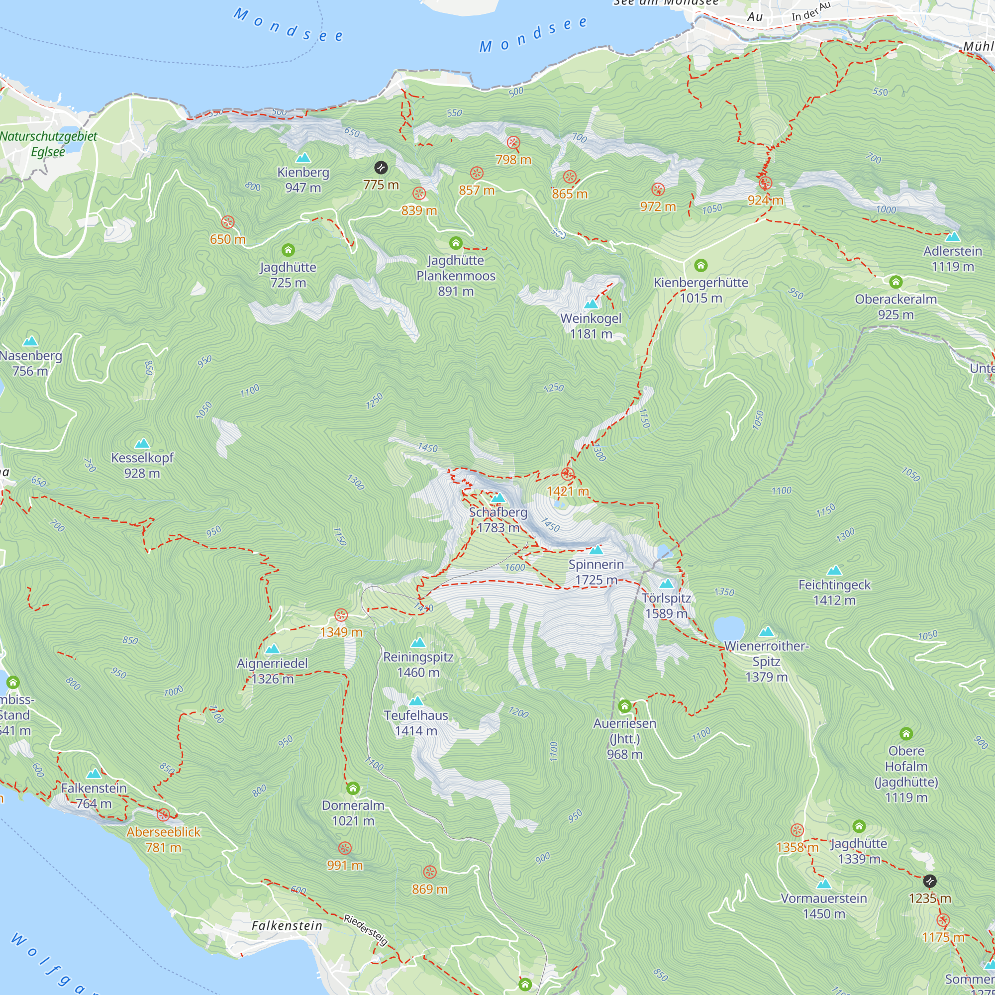 Hotel Schafbergspitze map
