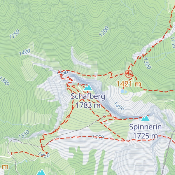 Map of Hotel Schafbergspitze