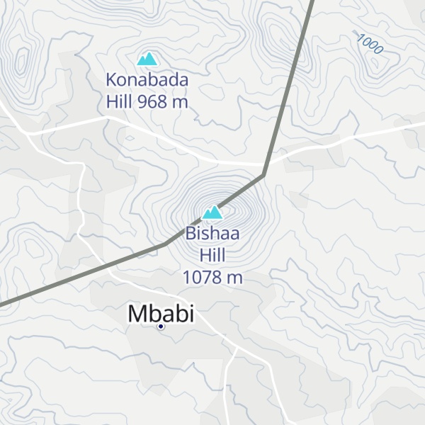 Map of Bishaa Hill