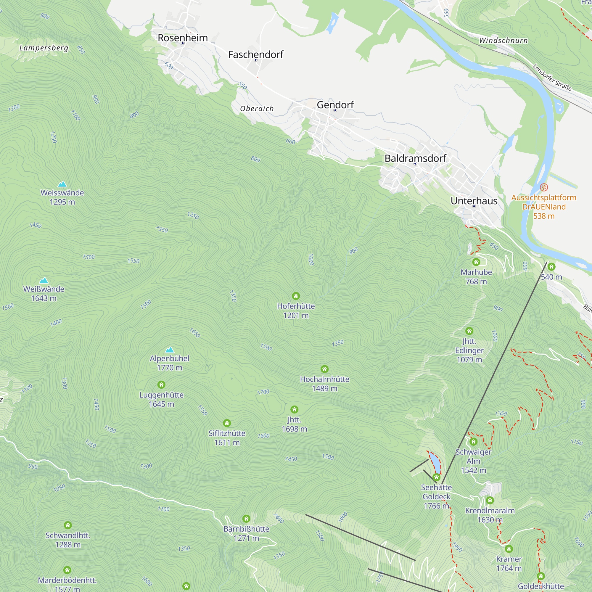 Hoferhütte map