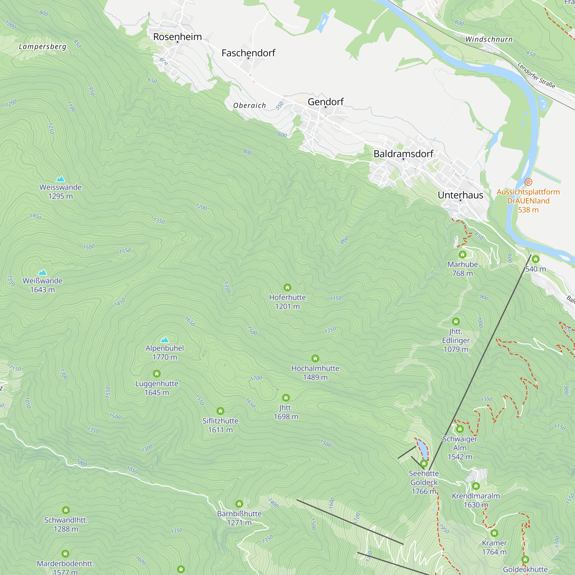 Hoferhütte map