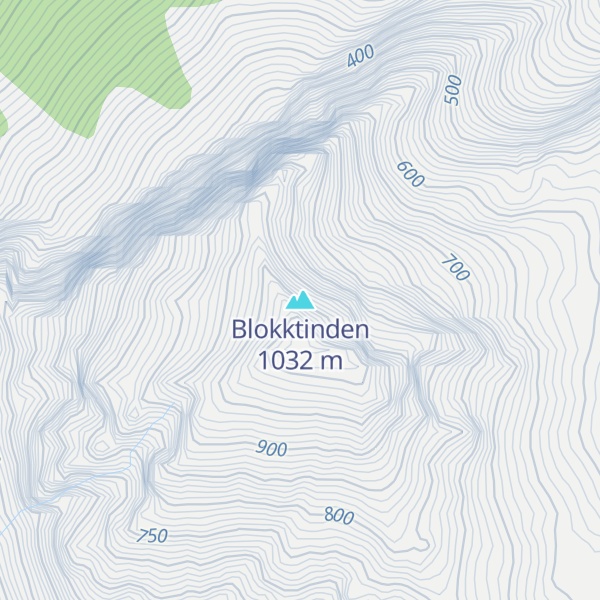 Map of Blokktinden