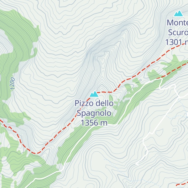 Map of Pizzo dello Spagnolo