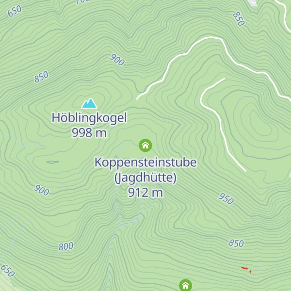 Map of Koppensteinstube (Jagdhütte)