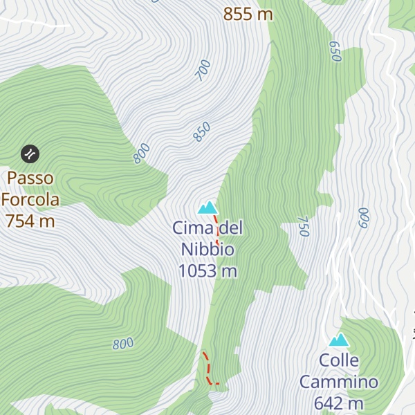 Map of Cima del Nibbio