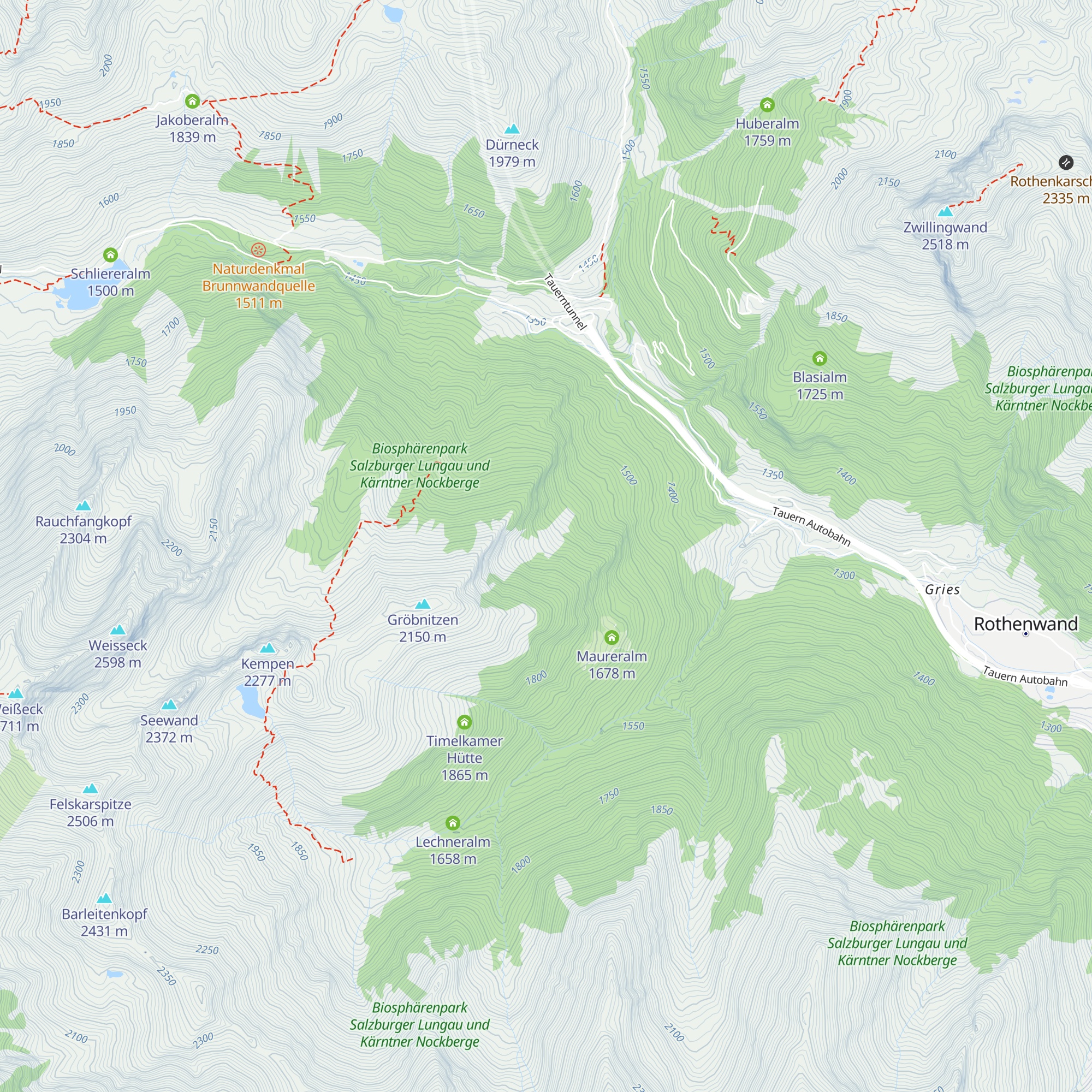Rothenwänderalm map