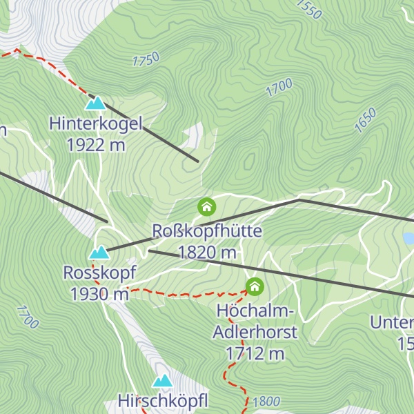 Map of Roßkopfhütte