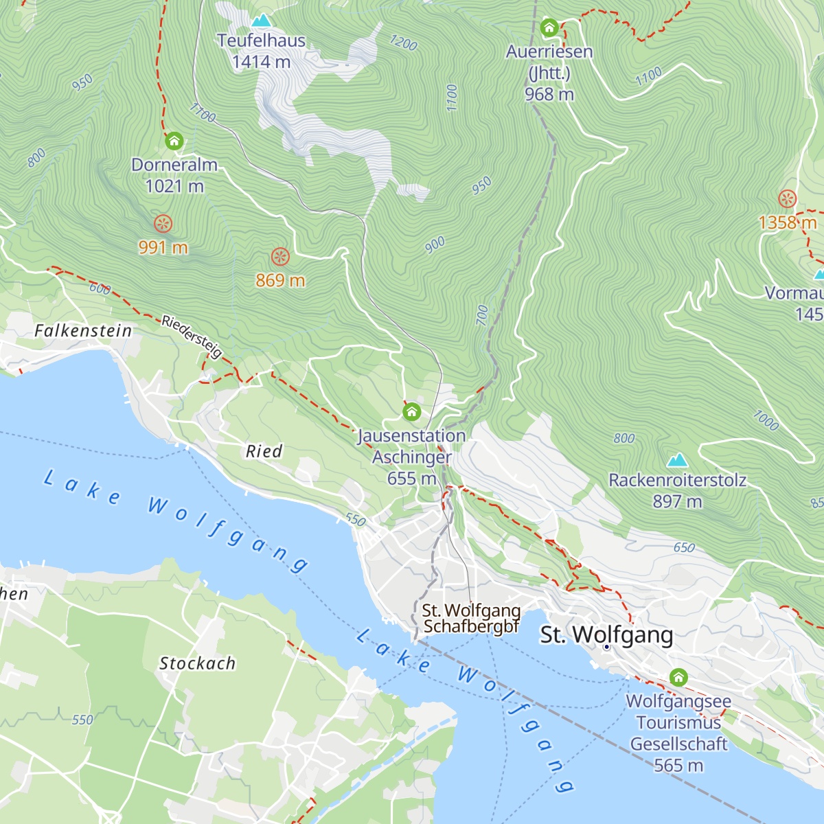 Jausenstation Aschinger map