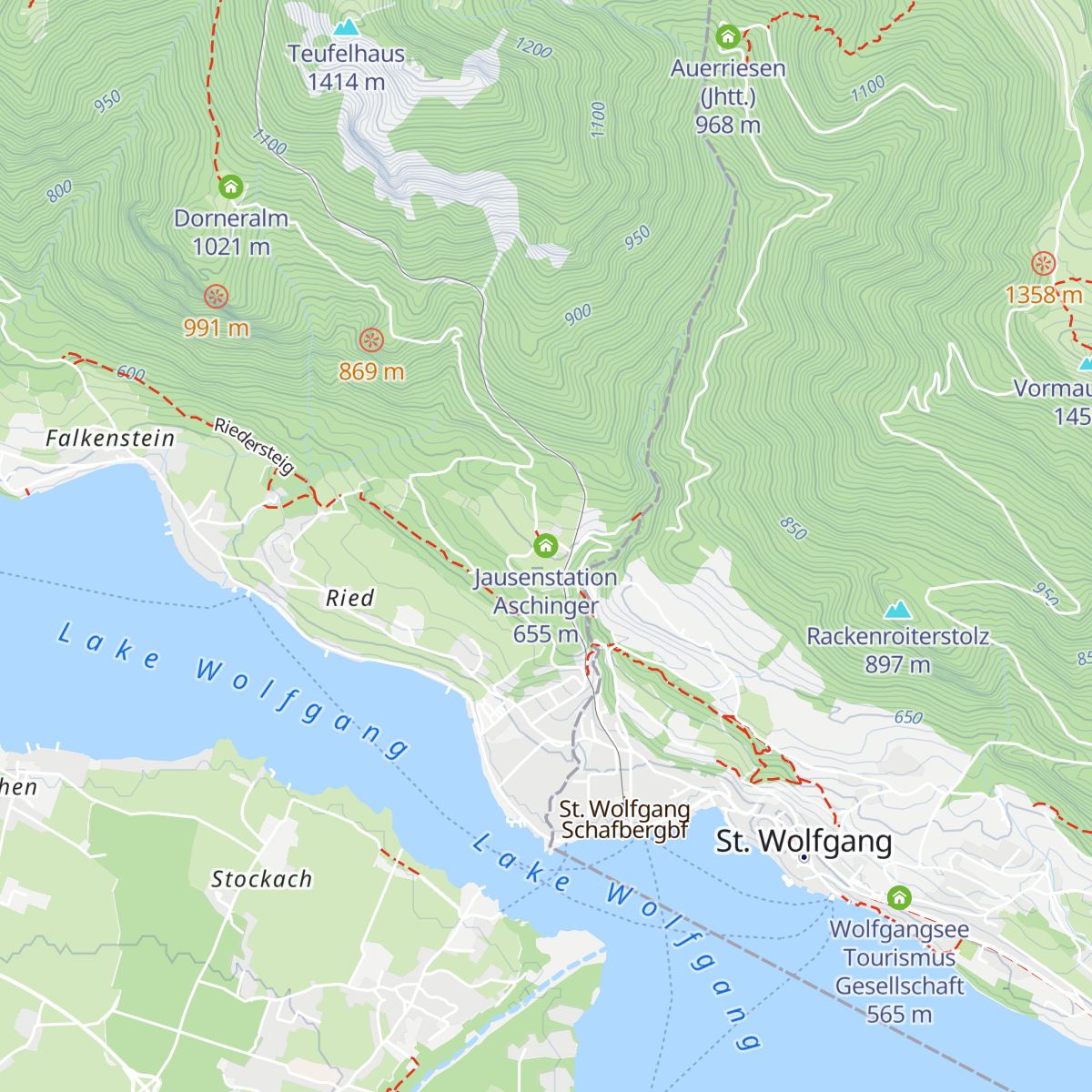 Jausenstation Aschinger map